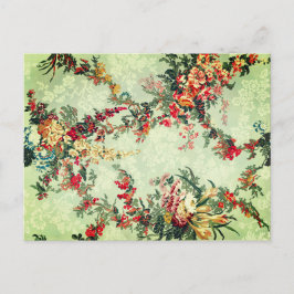 Postal Artes industriales florales del siglo XIX