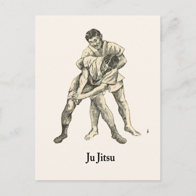Postal Artes marciales ju jitsu 5 (Anverso)