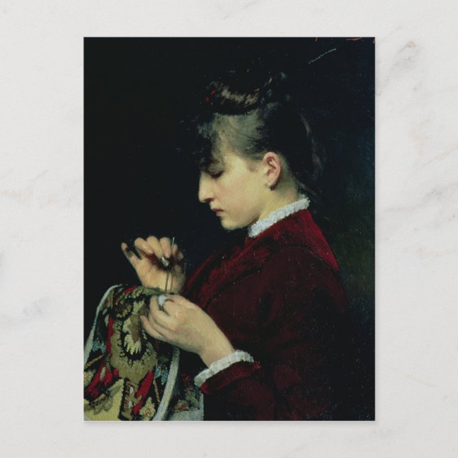 Postal Artesanía, 1887 (Anverso)