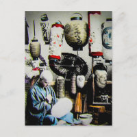 Artesano de paraguas de papel de linterna japonés 