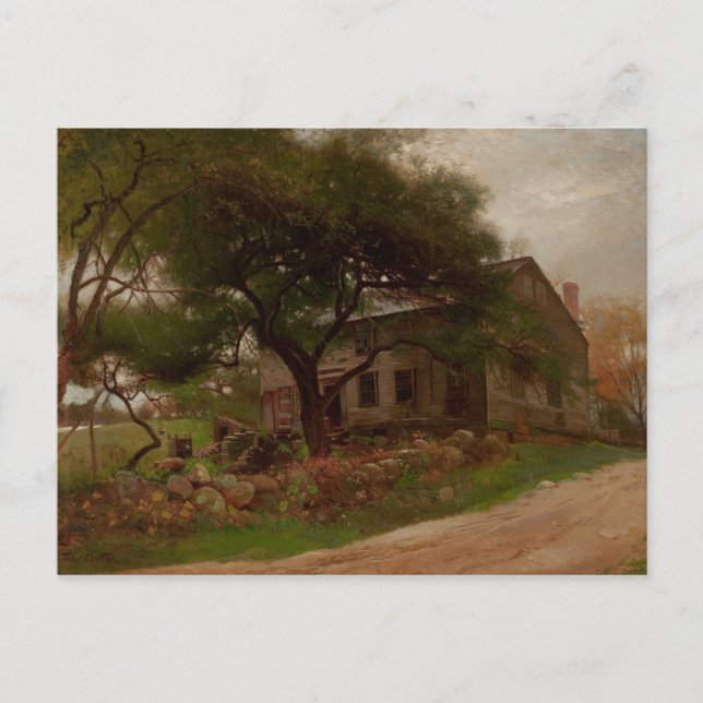 Postal Arthur Parton - Vieja casa de campo en las catrice (Anverso)