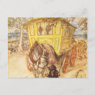 Postal Arthur Rackham - El Viento En Los Salvajes