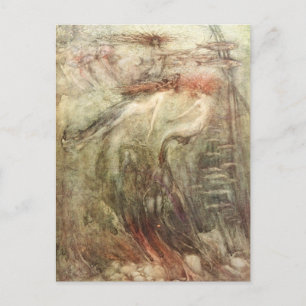 Postal Arthur Rackham Mermaid Sale Donde Está Soleado