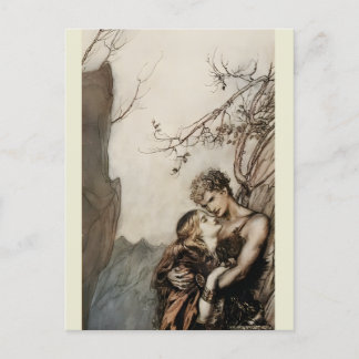 Postal Arthur Rackham Richard Wagner Brünnhilde Valkyrie