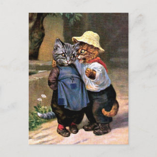 Postal Arthur Thiele - Encantadores gatos de campo
