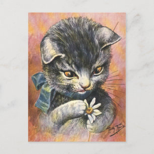 Postal Arthur Thiele - Gato enamorado