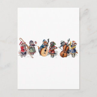 Postal Arthur Thiele - Orquesta de Gatos en la Nieve