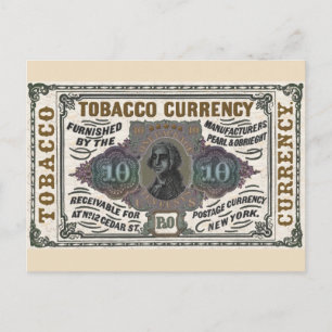 Postal Artículo promocional del tabaco del vintage -