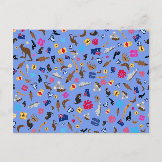 Postal Artículos australianos, de los que Australia es fa (Anverso)