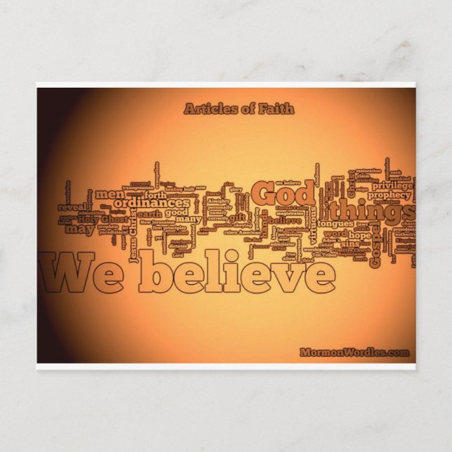 Postal Artículos de fe (Anverso)
