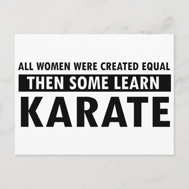 Postal Artículos de regalo para karate (Anverso)