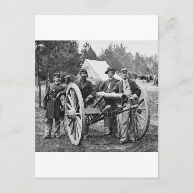 Postal Artillería de guerra civil, años 1860 (Anverso)