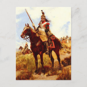 Postal Artilleur a Cheval