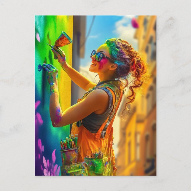Postal Artista callejero (Anverso)