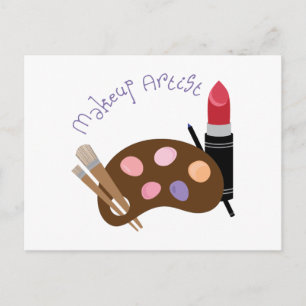Postal Artista de maquillaje