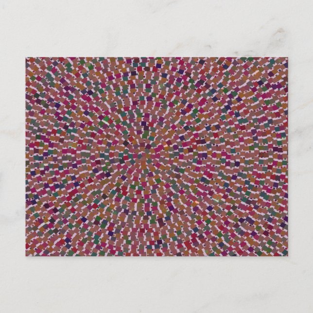 Postal Artista elegante creó textura energética GOODLUCK  (Anverso)