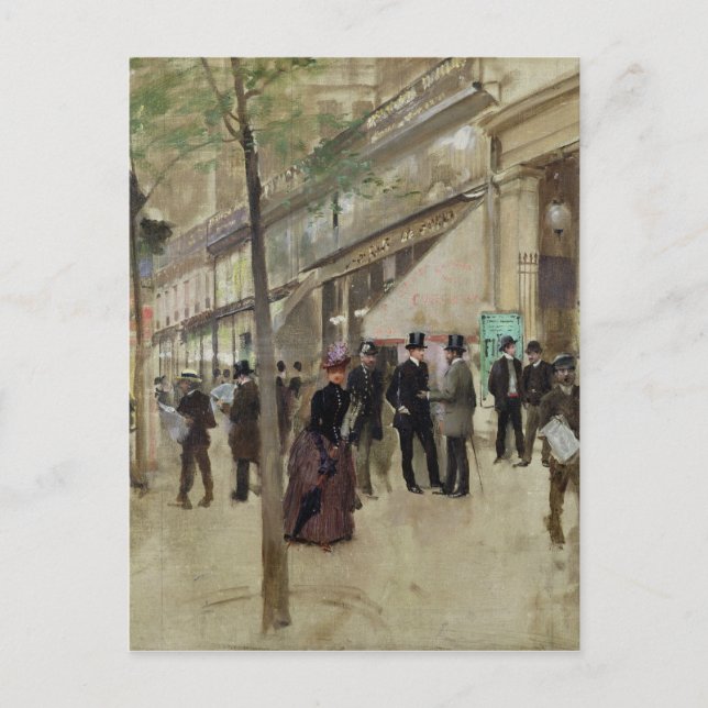 Postal Artista Jean Beraud (Anverso)