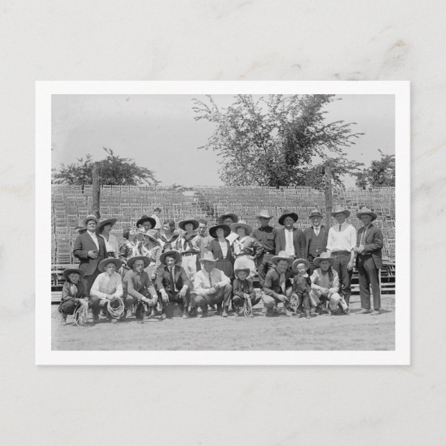 Postal Artistas del Oeste Salvaje, 29/5/1923 (Anverso)