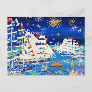 Postal artística: Buques pequeños y barcos pequeño