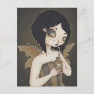 Postal artística de fantasía de veneno gótico