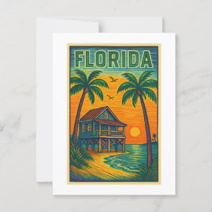 Postal artística de Florida
