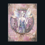 Postal artística de hadas de Wonderland Fantasy<br><div class="desc">Por favor visite mi sitio web www.mollyharrisonart.com para más información sobre mi arte y yo también puedo encontrarme en Facebook y mis pinturas originales se venden en Etsy y eBay. ¡Gracias por buscar! Molly :)</div>