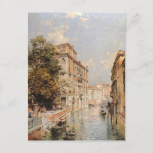 Postal artística de Venecia de Unterberger