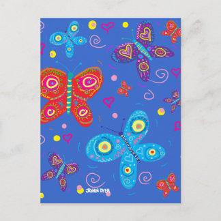 Postal artística: Mariposas