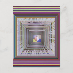 Postal ARTÍSTICO FLUJO ARTÍSTICO Infinito cósmico extremo