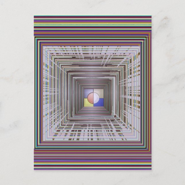 Postal ARTÍSTICO FLUJO ARTÍSTICO Infinito cósmico extremo (Anverso)