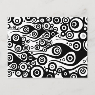 Postal ARTs de patrones - Llamas de círculo de tatuajes
