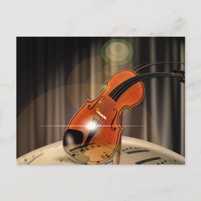 Postal Artsy Violin Music (Anverso)