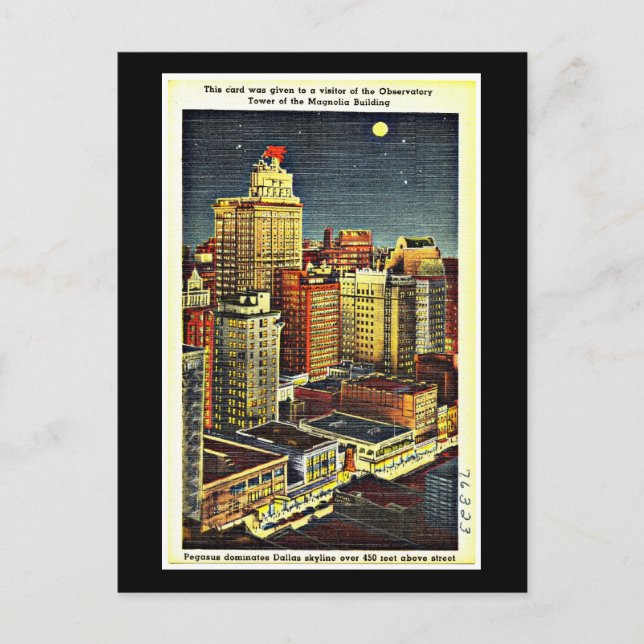 Postal Artwork-52 de Dallas Postcard-Vintage (Anverso)