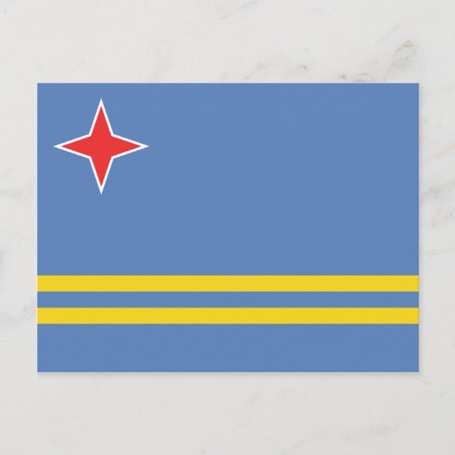 Postal Aruba - Bandera de Aruba (Anverso)