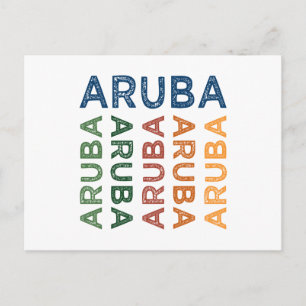 Postal Aruba Cute Colorful