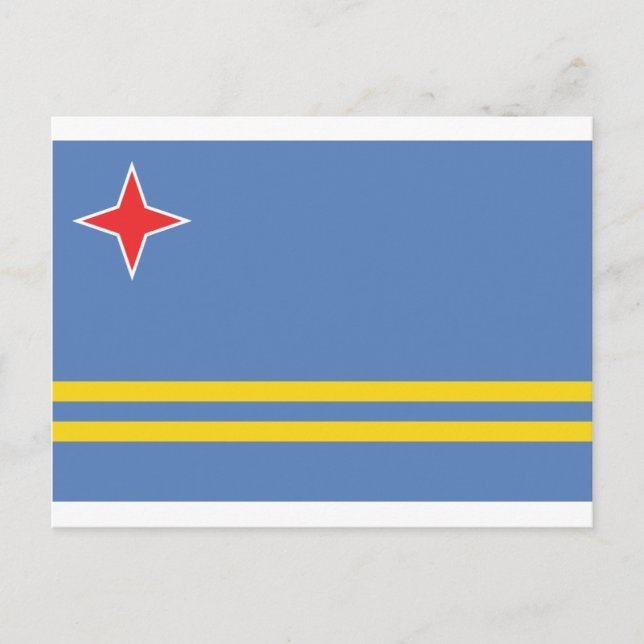 Postal Aruba Flag AW (Anverso)