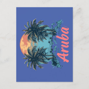 Postal Aruba Island Design (Versión 2) - Postcar estándar