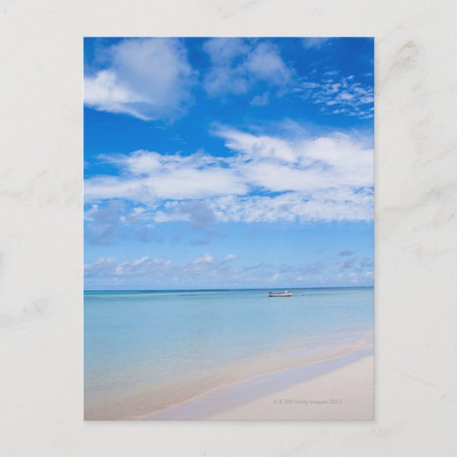 Postal Aruba, playa y mar (Anverso)