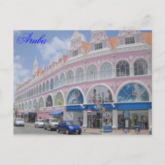 Postal Aruba, Postcard Downtown Oranjestad, Aruba