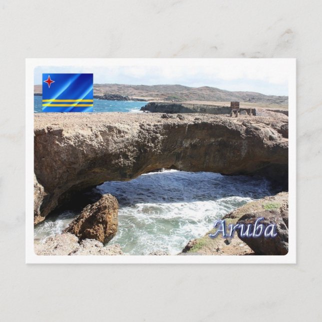 Postal Aruba - Puente Natural del Bebé - (Anverso)