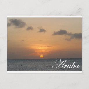 Postal Aruba Sunset