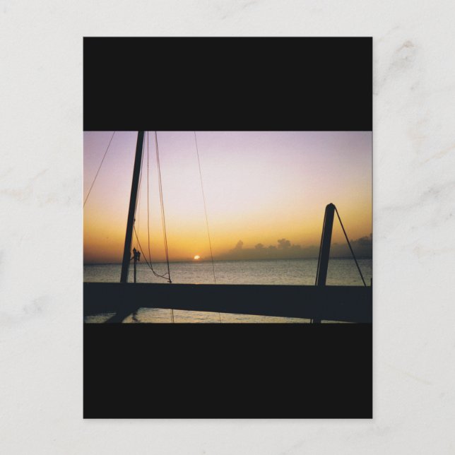 Postal Aruba Sunset (Anverso)