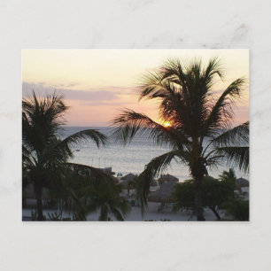 Postal Aruba Sunset de Eagle Beach