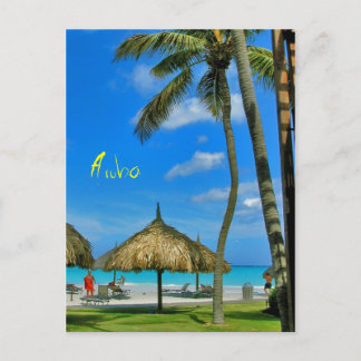 Postal Aruba Tiki Hut Postcard