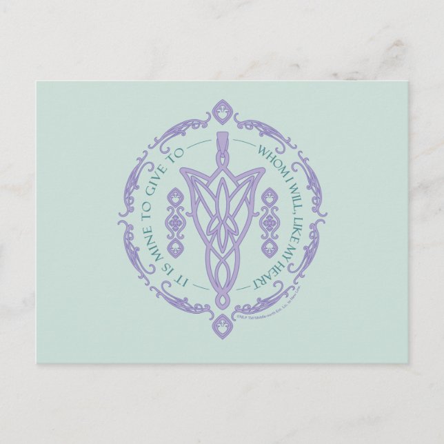 Postal ARWEN™ Evenstar Quote Graphic (Anverso)