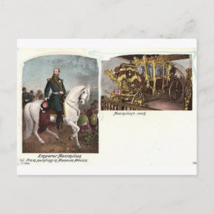 Postal Arzduque Maximiliano de Austria a caballo #014M