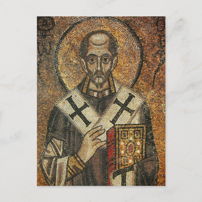 Postal Arzobispo de San Juan de Grisóstomo de Constantino (Anverso)