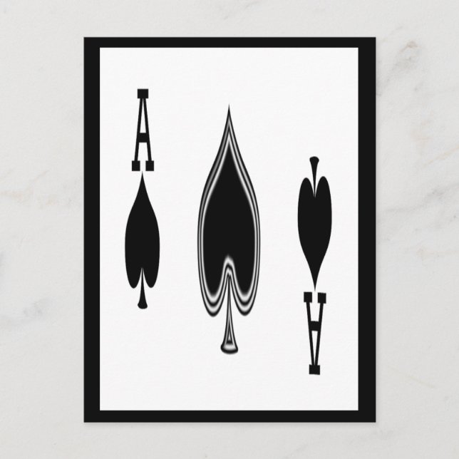 Postal As de espadas (Anverso)