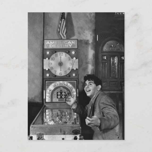 Postal As del pinball: años 40 (Anverso)