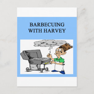 Postal asado con harvey